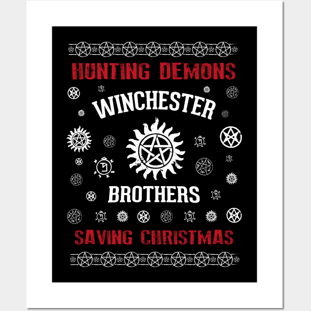 SPN XMAS - A very Supernatural Xmas Wall Art by SALENTOmadness